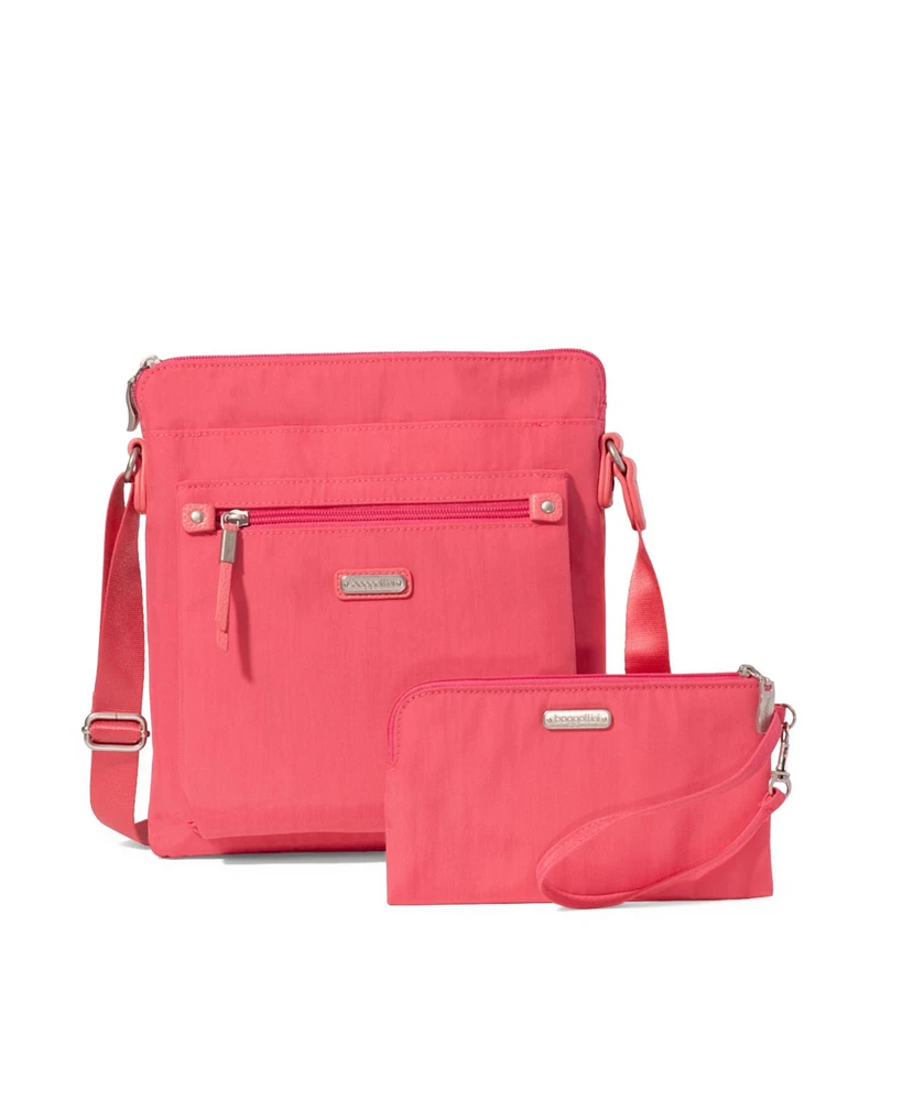 Baggallini Go with Rfid Wristlet Crossbody Bag