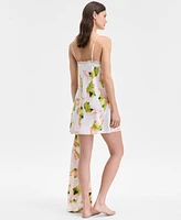 I.n.c. International Concepts Women's Lace-Trim Satin Chemise, Exclusively at Macy's