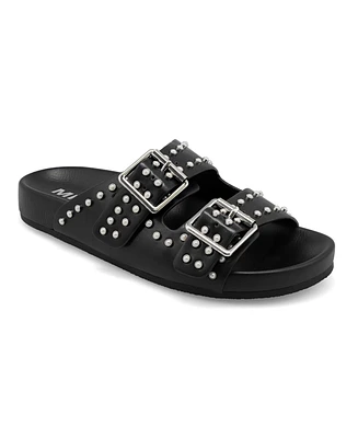 Mia Women's Brooklyn Slip-On Buckle Slide Sandals