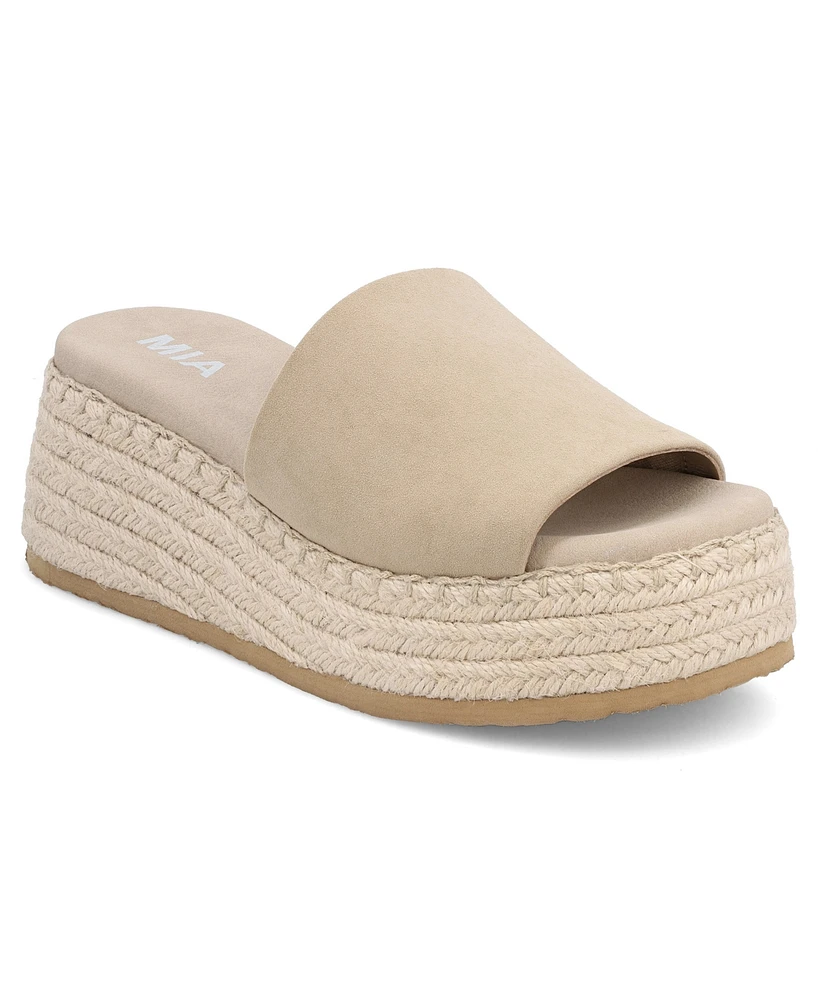 Mia Women's Freyja Slip-On Wedge Sandals