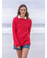 Celtic & Co. Women's Alpaca Merino Slouch V-Neck Sweater