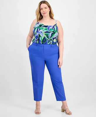 Tahari Asl Plus Classic Ankle Pants