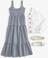 On 34th Womens Relaxed Utility Jacket Printed Tiered Scoop Neck Tank Dress Gold Tone 2 Pc. Set Imitation Pearl Hoop Stud Earrings Gold Tone Crystal Heart Two Row Pendant Necklace Cassiee Espadrille Flats Exclusively At Macys