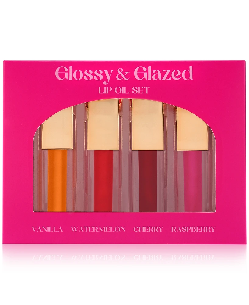 4-Pc. Glossy & Glazed Lip Oil Set, Exclusively at Macy's