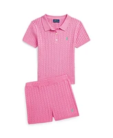 Polo Ralph Lauren Big Girls Mini-Cable Shorts