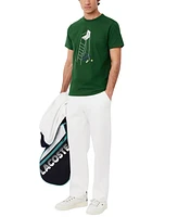 Lacoste Men's Short Sleeve Performance Tennis Graphic T-Shirt - S30