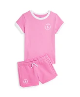 Polo Ralph Lauren Toddler and Little Girls Big Pony Logo Jersey T-Shirt