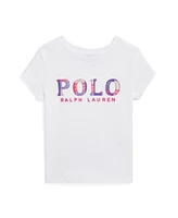 Polo Ralph Lauren Toddler and Little Girls Logo Jersey T-Shirt