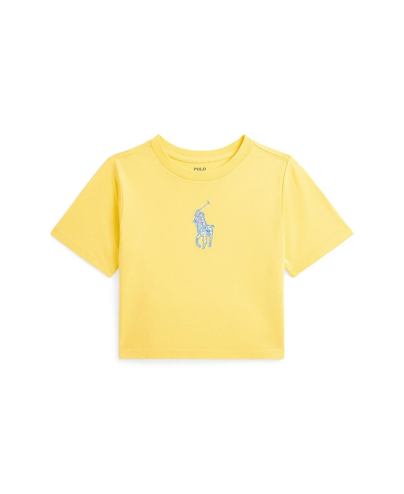 Polo Ralph Lauren Toddler and Little Girls Big Pony Jersey Boxy T-Shirt