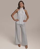 Donna Karan New York Women's Tie-Neck Halter Top