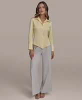 Donna Karan New York Women's Button-Front Blouse, Regular & Petite Sizes