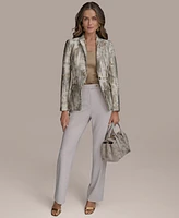 Donna Karan New York Women's Metallic One-Button Blazer