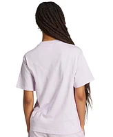adidas Women's Cotton Essentials 3-Stripe T-Shirt