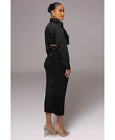Jluxlabel Women's Close To You Collared Top