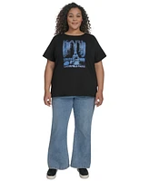 Karl Lagerfeld Paris Plus Embellished Eiffel Tower Tee, Exclusively at Macy's