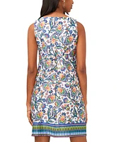 Msk Petite Paisley Three-Ring Sleeveless Shift Dress