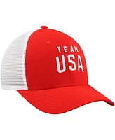 Nike Big Boys and Girls Red/White Team Usa Rise Performance Trucker Adjustable Hat