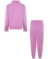 Nike Little Girls Logo-Taping Jacket & Pants, 2 Piece Set