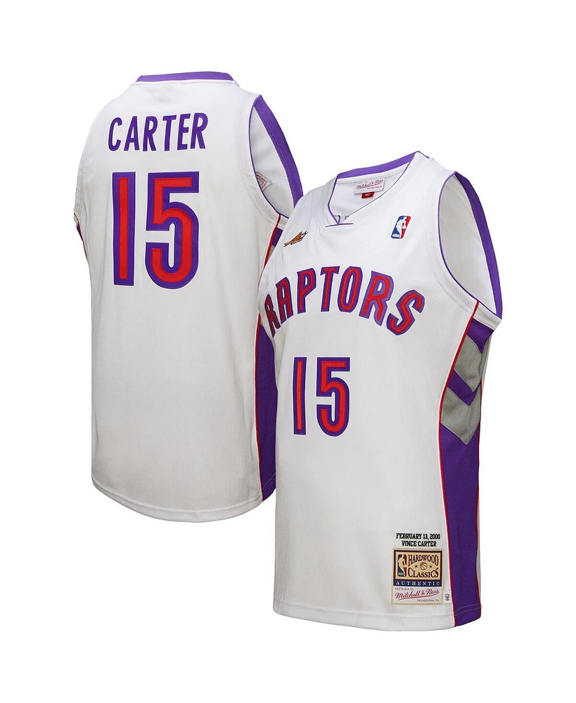 Mitchell & Ness Men's Vince Carter White Toronto Raptors 2000 Nba All-Star Game Authentic Jersey