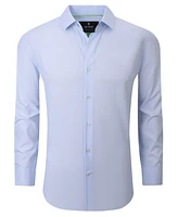 Tom Baine Men's Four Way Stretch Geo Print Button Down Dress Shirt