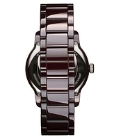 Mvmt Men's Classic Ii Dark Red Ceramic Bracelet Watch, 44mm