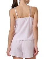 Tommy Hilfiger Women's 2-Pc. Striped Cami & Boxer Pajama Set