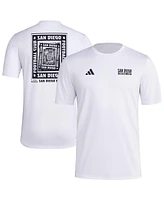 Adidas Men's White San Diego Fc Local Wrap T-Shirt