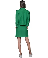 Karl Lagerfeld Paris Petite Linen-Blend Jacket