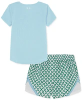 Under Armour Toddler & Little Girls T-Shirt Printed Woven Shorts, 2 Piece Set