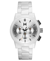 Mvmt Men's Chrono Ii White Ceramic Bracelet Watch, 44mm