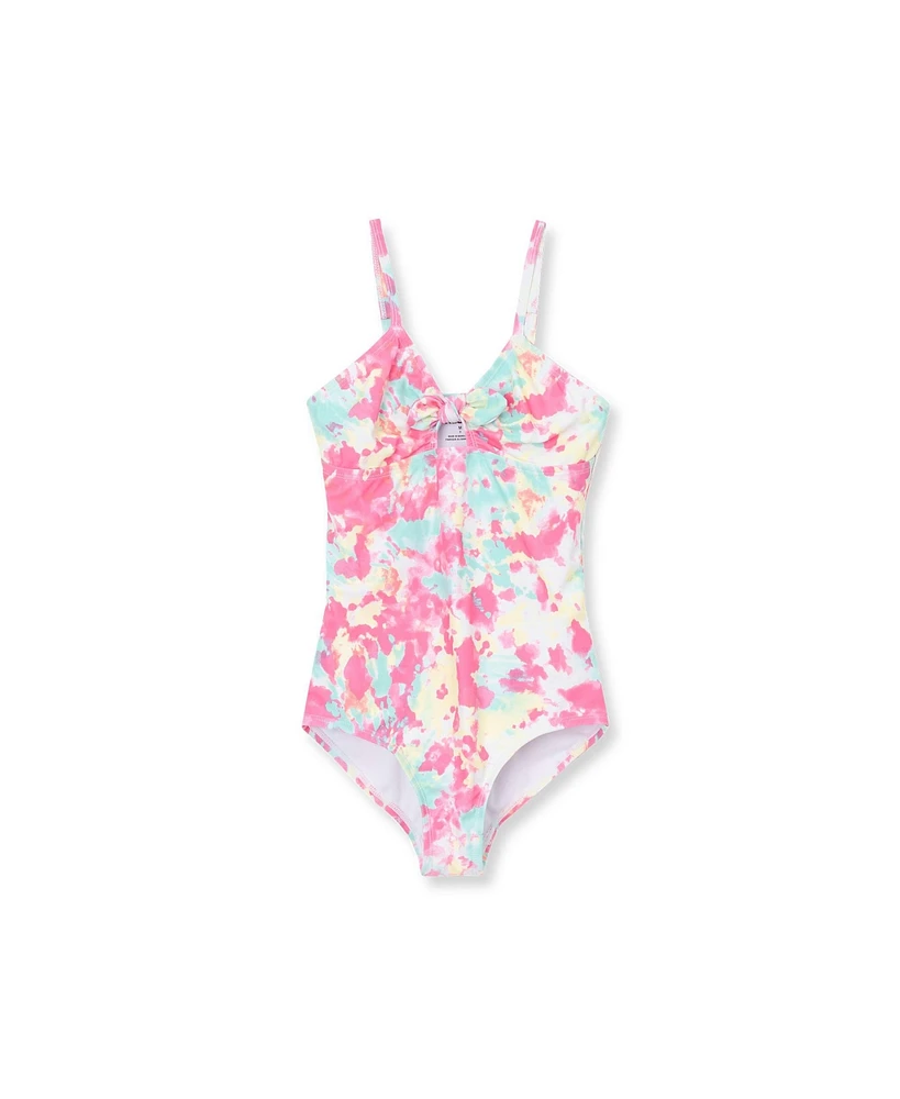 Lands' End Girls Chlorine Resistant Cutout One Piece Swimsuit