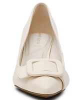 Anne Klein Women's Bentley Buckle Block Heel Pumps