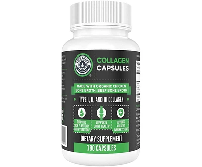 Left Coast Performance Organic Collagen Capsules, 180ct