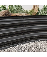 Raised Garden Bed Outdoor, Oval Large Metal Raised Planter Bed for for Plants, Vegetables