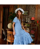 Nau Botanica Hat In Indigo Blue