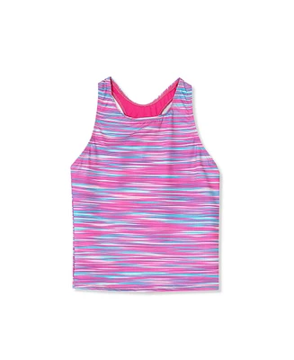 Lands' End Girls Slim Chlorine Resistant Racer Back Tankini Swim Top