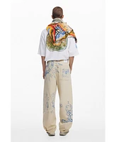 Desigual Men's Patchwork jeans