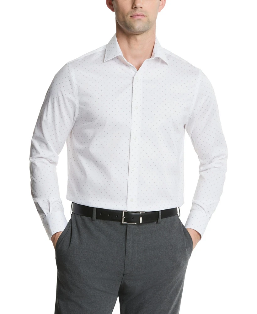 Tommy Hilfiger Men's Th Flex Regular Fit Stretch Twill Dress Shirt