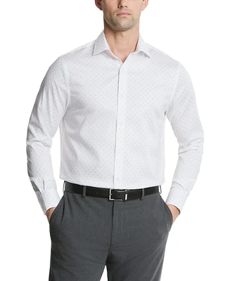 Tommy Hilfiger Men's Th Flex Regular Fit Stretch Twill Dress Shirt