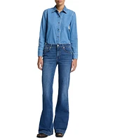 7 For All Mankind Women's Cotton Chambray Shirt