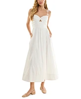 Juniors' Cut-Out Midi Dress
