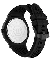Philipp Plein Men's Underdog Black Silicone Strap Watch 44mm