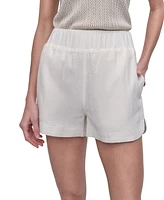 Dkny Jeans Women's High-Rise Dolphin-Hem Shorts - Ivy