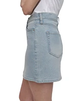 Dkny Jeans Women's Rhinestone-Front Denim Mini Skirt - H8s