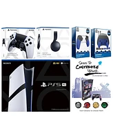 Sony Playstation 5 Pro Bundle with Black Pulse Headset, Extra Edge Controller, Pro Gamer Kit, Trigger Kit and MightySkins Decal Voucher