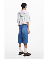 Desigual Men's Upcycling denim Bermuda shorts