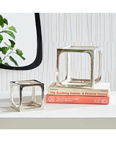 Cubist Sculptures, Set Of 2