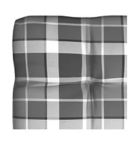 Pallet Sofa Cushions 7 pcs Check Pattern