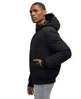 Pajar Men's Men s Pine Bomber with Fixed Hood and Detachable Faux Fur Trim