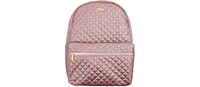 Packed Party Backpack Women's Small Fashion Shoulder Book Bag Trendy Look for Ladies at School, Work, and Travel (Pink Glitter Party)
